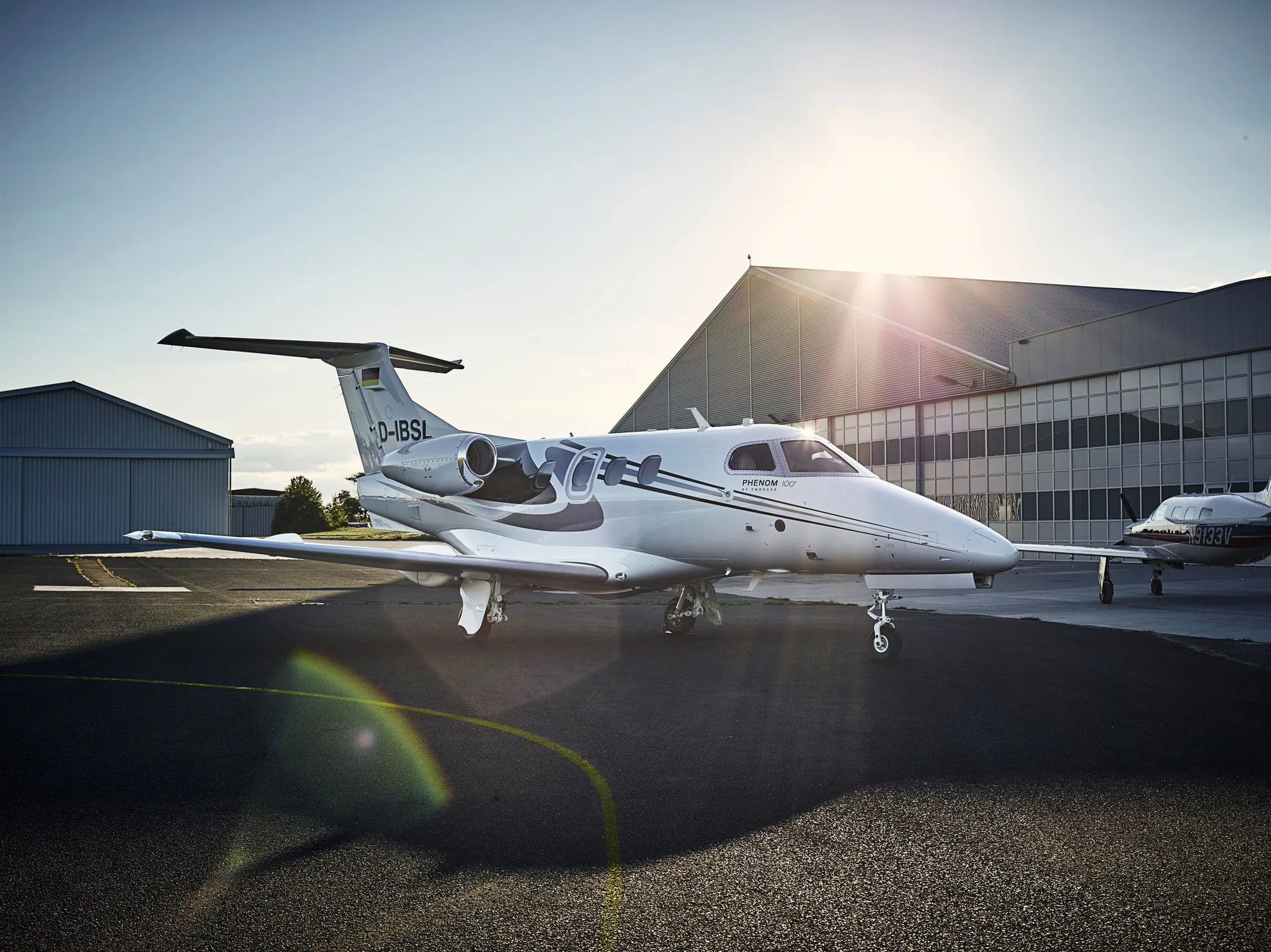 Embraer Phenom 100 D-IBSL on the apron