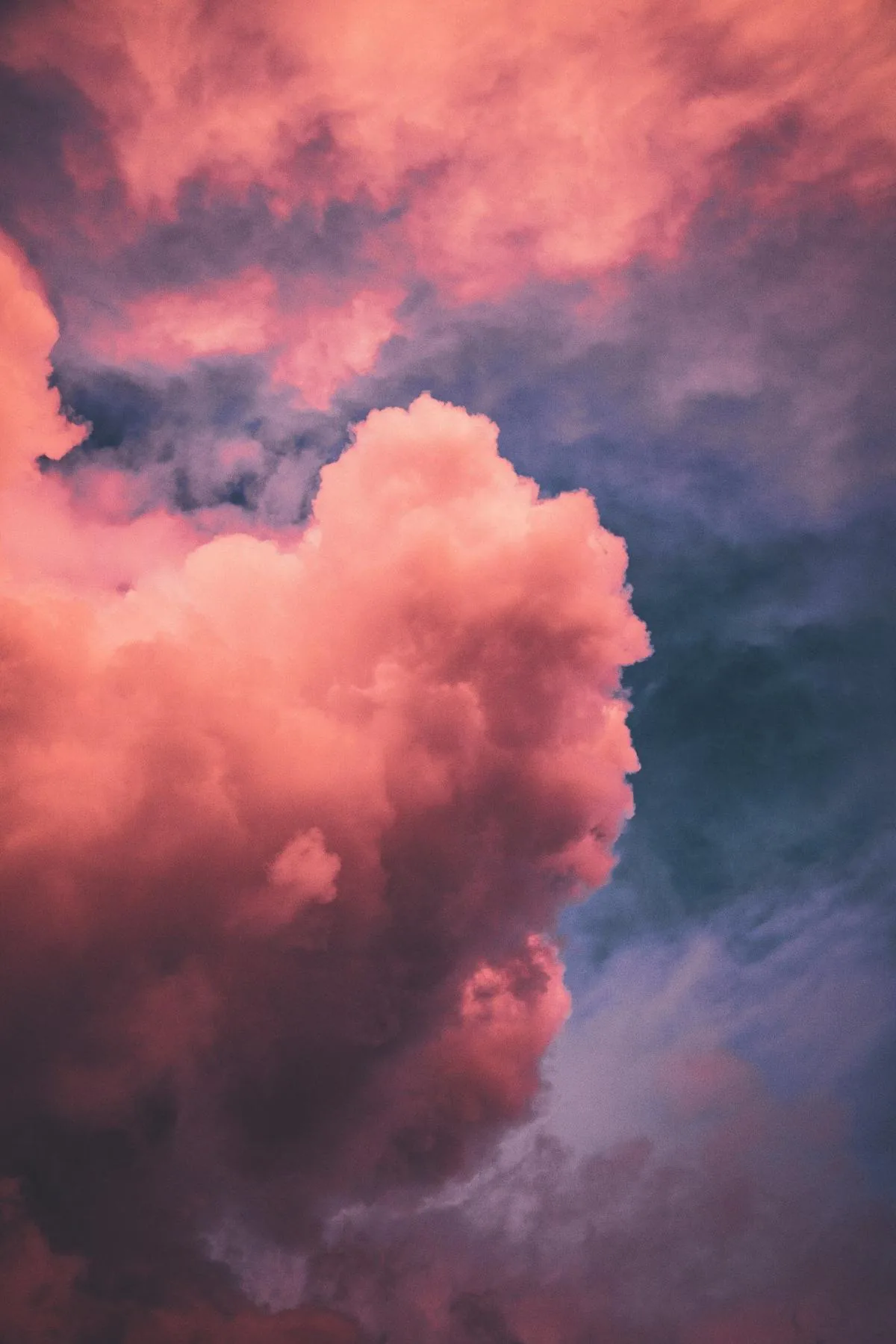 Sunset clouds at altitude